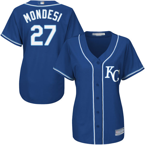 Royals #27 Raul Mondesi Royal Blue Alternate Women's Stitched MLB Jersey